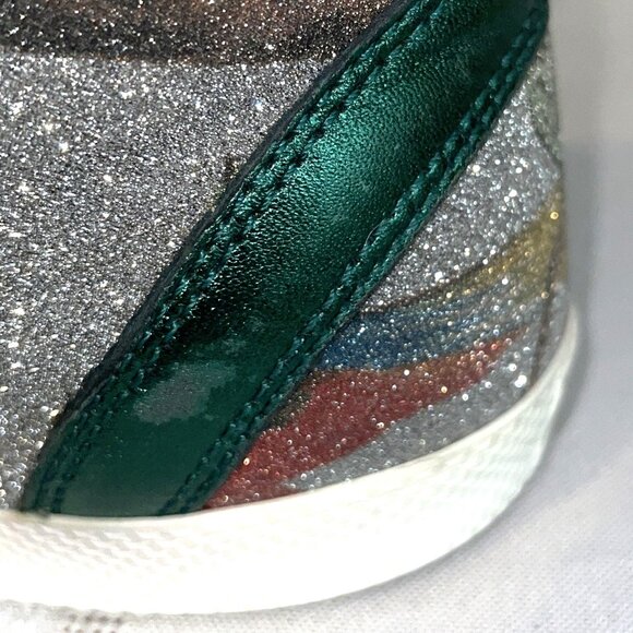 GUCCI Tian Print Glitter Sneaker Size 6 or 36 Low Top - Picture 13 of 13